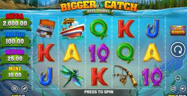 Bigger Catch: Bass Fishing: Игровой автомат