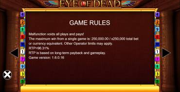 Eye of Dead: Правила