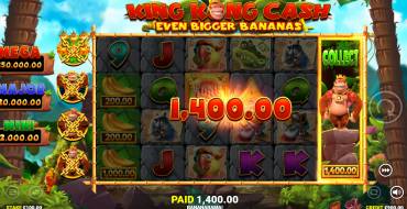 King Kong Cash Even Bigger Bananas: Выигрыши