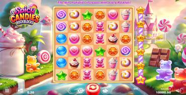 Spicy Candies. Rockblocks: Игровой автомат